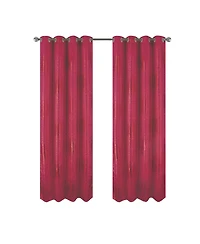 Rt Designers Collection Helena Halo Foil Blackout Polyester Window Curtain Grommet Panel 52" x 84