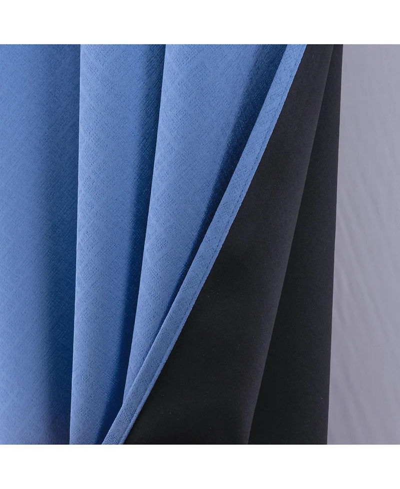 Rt Designers Collection Oakley Embossed Blackout Polyester Window Curtain Grommet Panel 52" x 90