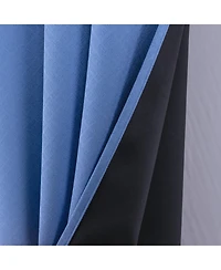 Rt Designers Collection Oakley Embossed Blackout Polyester Window Curtain Grommet Panel 52" x 90