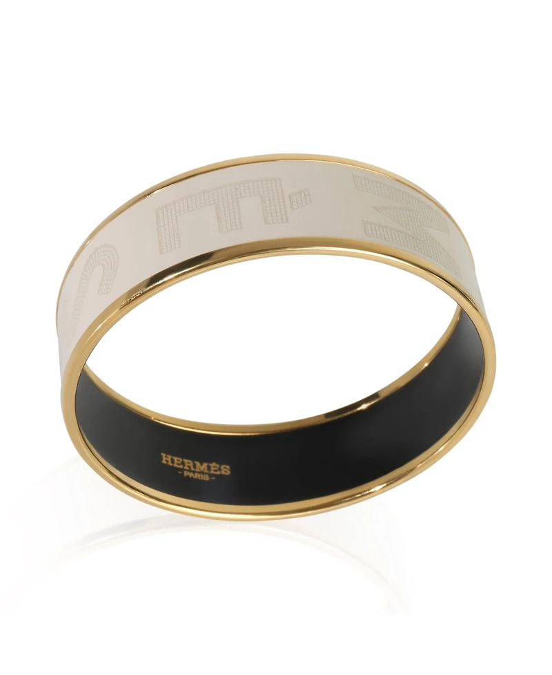 Pre-Owned Hermes Gold-Plated Enamel Sellier Bracelet
