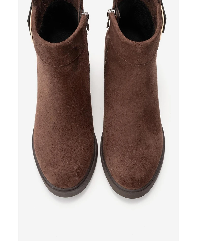 Prologue Shoes Rashe Block Heel Zip Boot (Women)