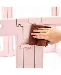 Aostirmotor 60" Dog Whelping Box with Transparent Window Playpen for X-Large Dogs