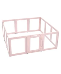 Aostirmotor 60" Dog Whelping Box with Transparent Window Playpen for X-Large Dogs