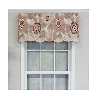 Rlf Home Verona Petticoat Modern Premium Design Printed Valance 3" Rod Pocket 50" x 15