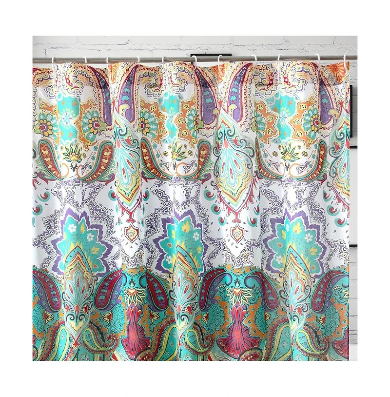 Greenland Home Fashions Barefoot Bungalow Nirvana Bath Shower Curtain