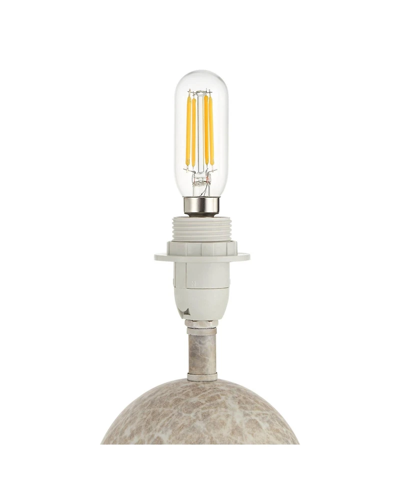 360 Lighting Demi 17 3/4" High Marbleized Metal Accent Table Lamp with Dimmer