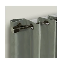 Thermaplus Patented Blackout Exclusive Curtain Rod Cap Finial Extendable