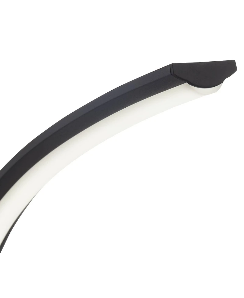 Possini Euro Avante Curved Arc 15 1/4" High Small Modern Accent Table Lamp Led Metal Single Shade Living Room Bedroom