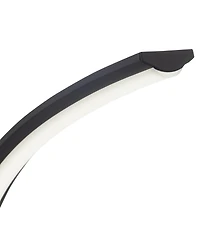 Possini Euro Avante Curved Arc 15 1/4" High Small Modern Accent Table Lamp Led Metal Single Shade Living Room Bedroom