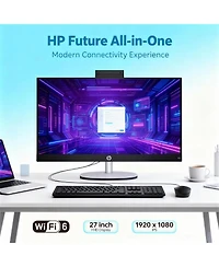 Hp Essential 27" All-in-One Intel Core Ultra 7 16GB Ram Intel Graphics 1TB Ssd Storage Windows 11 Pro 60Hz - Black