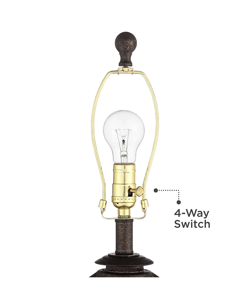 Franklin Iron Works Horace 25.25" Tall Rustic Table Lamps