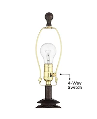 Franklin Iron Works Horace 25.25" Tall Rustic Table Lamps