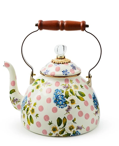 MacKenzie-Childs Wildflowers 3-Quart Tea Kettle