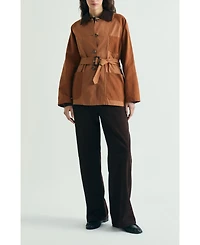 Scalpers Women's Two-Tone Waxed Jacket