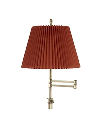360 Lighting Westbury Modern 70" Tall Standing Floor Lamp Height Metal Brass Finish Pleated