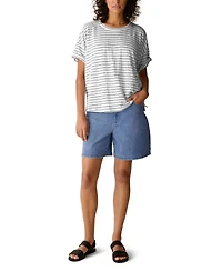 Eileen Fisher Women's Short-Sleeve Crewneck Top