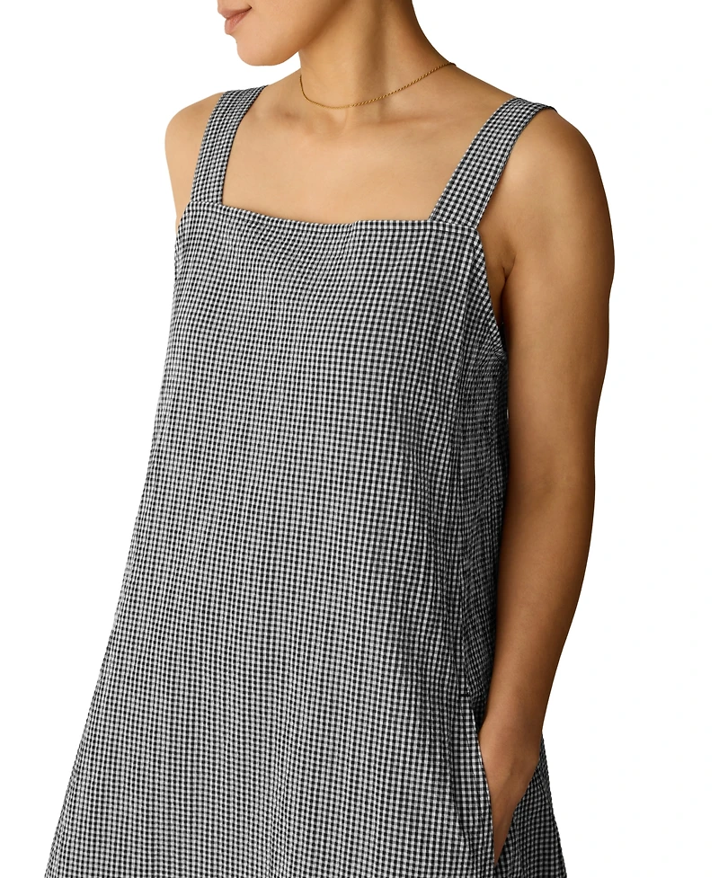 Eileen Fisher Women's Sleeveless Square Neck Lantern Dress