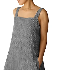 Eileen Fisher Women's Sleeveless Square Neck Lantern Dress