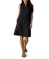 Eileen Fisher Women's Sleeveless Split Collar Dress