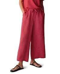 Eileen Fisher Women's Wide-Leg Ankle-Length Pants