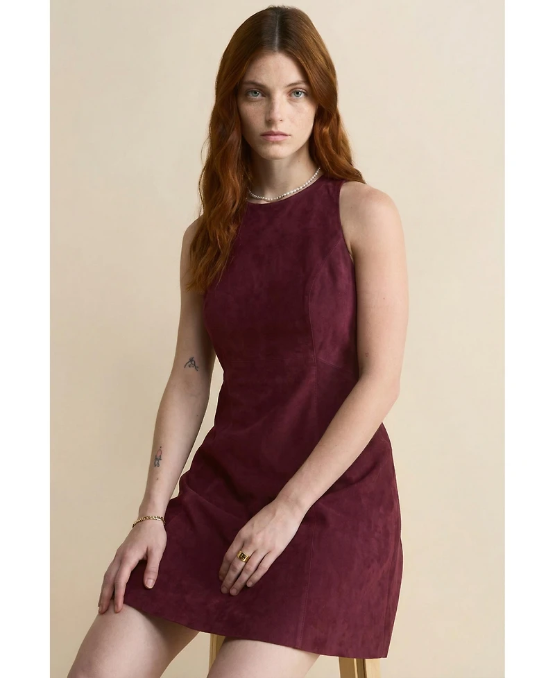 Furniq Uk Women's Suede Dress
