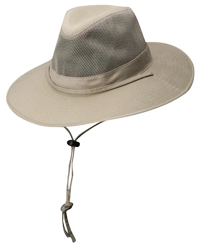 Dorfman Pacific Men's Solar Weave Mesh Safari Hat