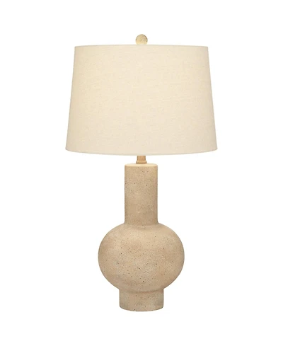 360 Lighting Sandstone Gourd 27" Tall Farmhouse Rustic Modern Table Lamp Bro Living Room Bedroom Bedside