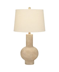 360 Lighting Sandstone Gourd 27" Tall Farmhouse Rustic Modern Table Lamp Bro Living Room Bedroom Bedside