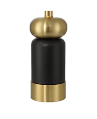 360 Lighting Anthem 21 3/4" High Small Modern Accent Table Lamp Brass Finish Metal Single Shade Living Room Bedroom