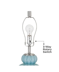360 Lighting Leros 27 1/2" High Glass Gourd Table Lamp