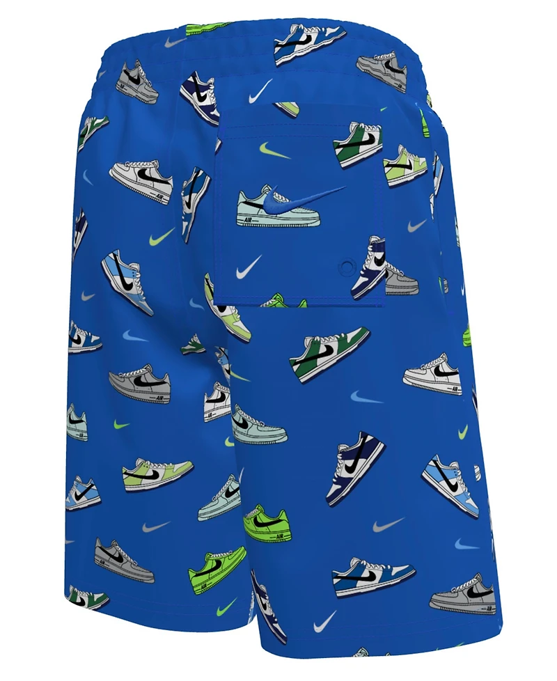 Nike Big Boys 7" Multi Sneaker Volley Swim Shorts