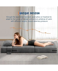 gaomon 2-Pack Folding Sofa Bed Chair, Convertible Couch Bed, Multi-Functional Floor Sofa