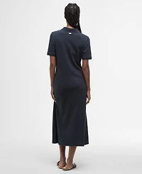 Barbour Women's Celeste Rib Collared Neck Midi Polo Dress