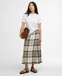 Barbour Women's Ballina Mock Wrap Midi Skirt