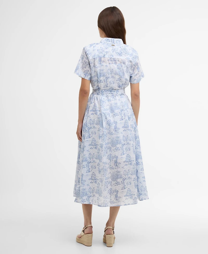 Barbour Women's Wisteria Printed Midi Dress
