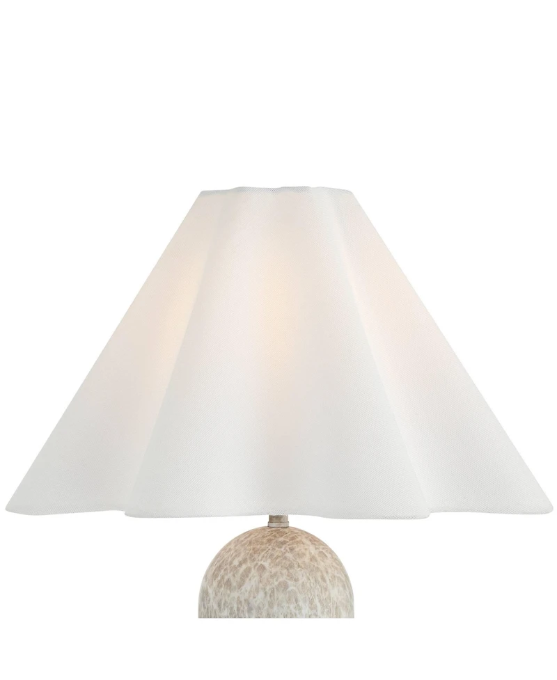 360 Lighting Demi 17 3/4" High Marbleized Metal Accent Table Lamp Set of 2