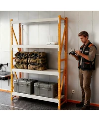 Yigii Garage Shelving Heavy Duty Adjustable Metal Storage Shelf Warehouse Basement Workshop