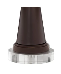 Franklin Iron Works Craig Rustic Farmhouse Table Lamps Set of 2 with Round Risers 24 1/2"