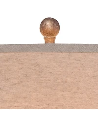 360 Lighting Rustic Farmhouse Table Lamp 29" Tall with Usb Dimmer Brown Leaf Hammered Shade for Bedroom Living Room House Bedside Nightstand