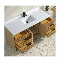Ari Bath Diego 60" Bathroom Vanity Oak