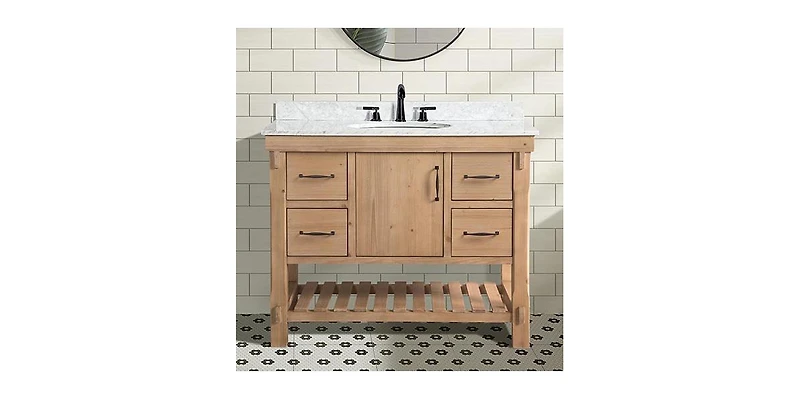Ari Bath Marina 42" Bathroom Vanity Weathered Driftwood