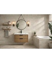Ari Bath Diego 30" Floating Bathroom Vanity Weathered Fir