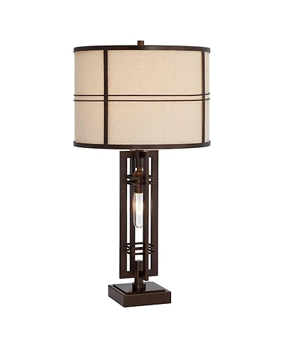 Franklin Iron Works Elias Modern Industrial Table Lamp 28" Tall