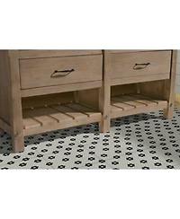 Ari Bath Marina 60" Bathroom Vanity Weathered Fir