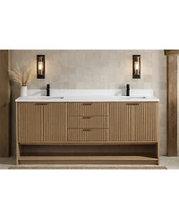 Ari Bath Diego 72" Bathroom Vanity Oak