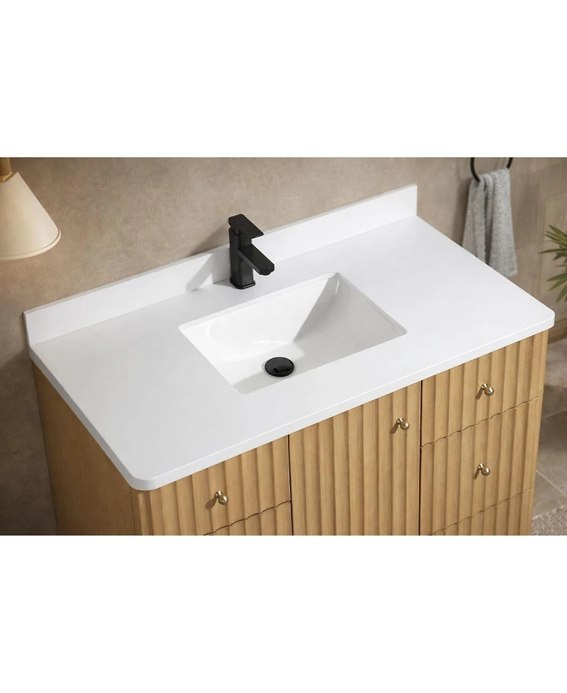 Ari Bath La Jolla 42" Bathroom Vanity Washed Oak