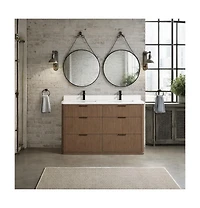 Ari Bath Aria 55" Bathroom Vanity Smoked Oak