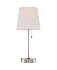 360 Lighting Justin Modern Accent Table Lamps 18" High Set of 2 with Usb Charging Port and Table Top Dimmers for Bedroom Home Desk