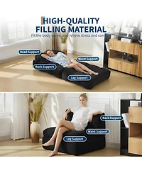 gaomon Folding Sofa Bed 2-Pack, Convertible Sleeper Chair with Pillow and Back Support
