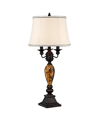 Kathy Ireland Traditional Table Lamp with Usb Dimmer Cord 37" Tall